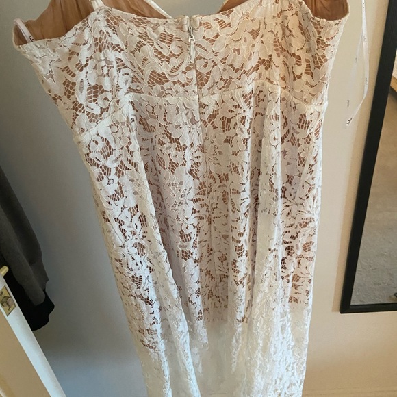 Lulus “One Wish” white lace midi dress - Picture 2 of 4